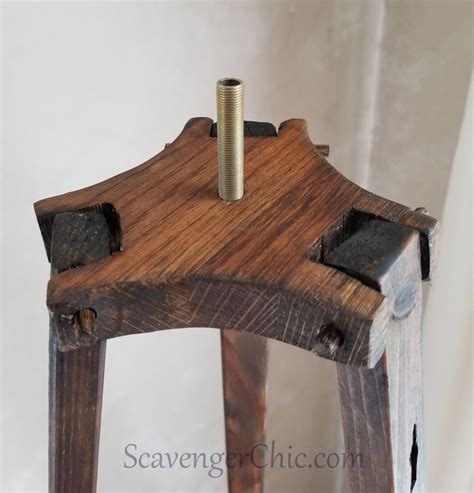 Upcycled Ladder DIY Tripod Floor Lamp - Scavenger Chic