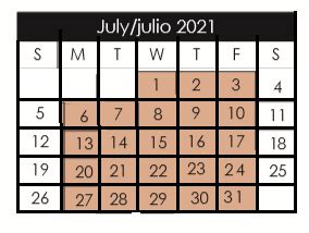 Bill Sybert School - School District Instructional Calendar - Socorro ...