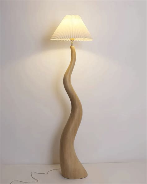 Curved Pleated Floor Lamp - Mooielight - Curved Pleated Floor Lamp