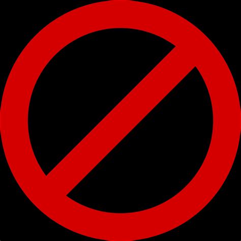 Download Red No Sign | Wallpapers.com