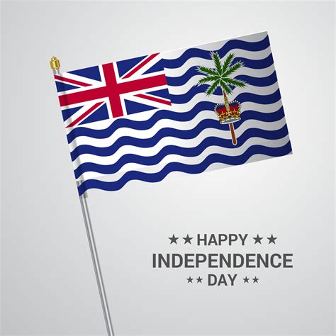 British Indian Ocean Territory Independence day typographic design with ...