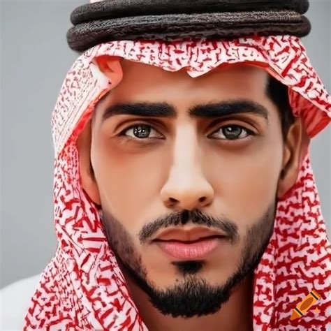 Portrait of a handsome Arabic man on Craiyon