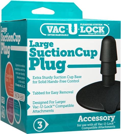 Vac-U-Lock - Zuignap Met Plug Voor Dildo's | bol.com