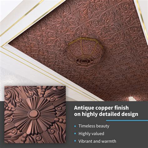 A10904AC -Art3d Decorative Ceiling Tile 2'x2' Glue up, Lay in Ceiling ...