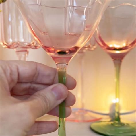 Tulip-Shaped Champagne Coupe Glass - Gather Goods Co.