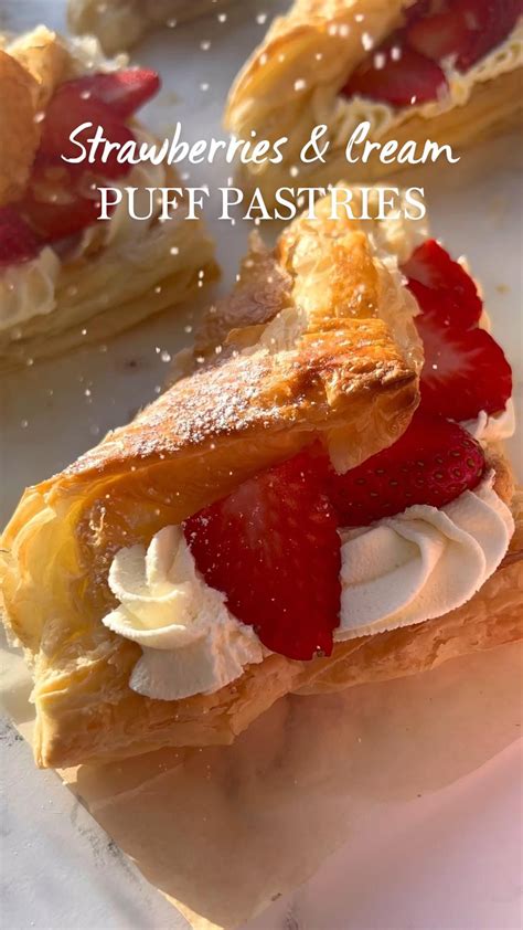 Strawberries cream puff pastry – Artofit