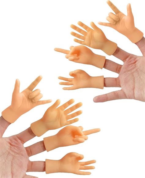 AQKILO Tiny Hands Miniature Finger Puppets - Party Favors, Educational ...