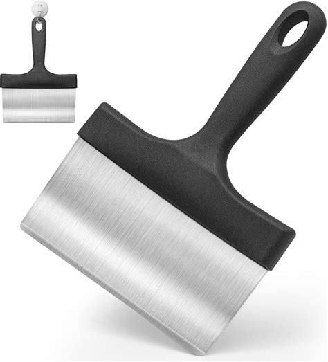 Amazon.com : Heavy Duty Grill Scraper Stainless Steel Griddle Scraper ...
