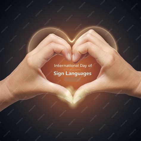 Hands forming a heart shapeinternational day of sign languages 1 ...
