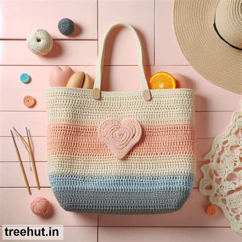 20 Crochet Beach Bag Ideas, Summer Crochet using Single Crochet and ...