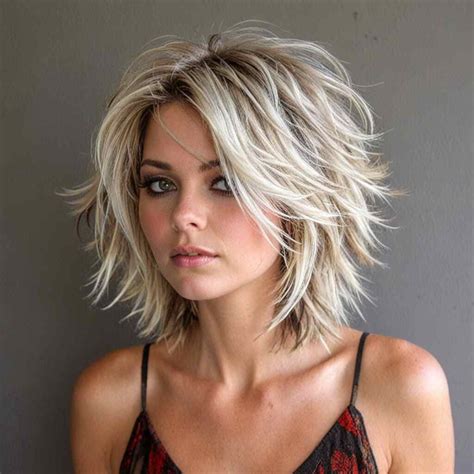 Short Hairstyles Choppy Layers
