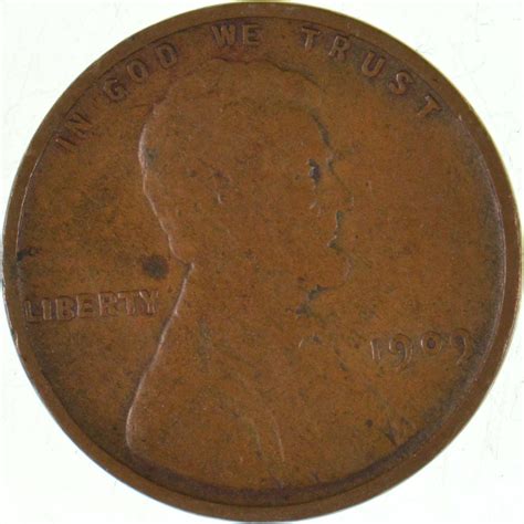 1st Year! 1909 VDB Lincoln Wheat Cent - V.D.B. Variety! | Property Room
