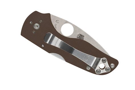 Spyderco Lil' Native CPM 15V Backlock C230MBGPBN15V Brown G10, Sprint ...