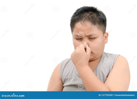 Bad Foul Smell Stinky Child Cover Nose Expression Stock Photo ...