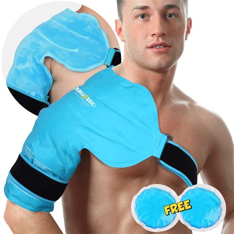 DUKUSEEK Shoulder Ice Pack - Rotator Cuff Cold Therapy Wrap for ...