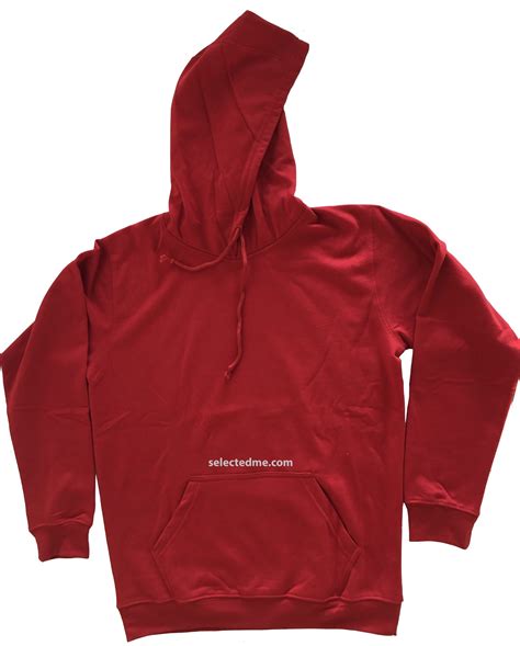 Red Fleece Jacket - Hoodie Red Fleece Jackets without Zip, Long sleeves