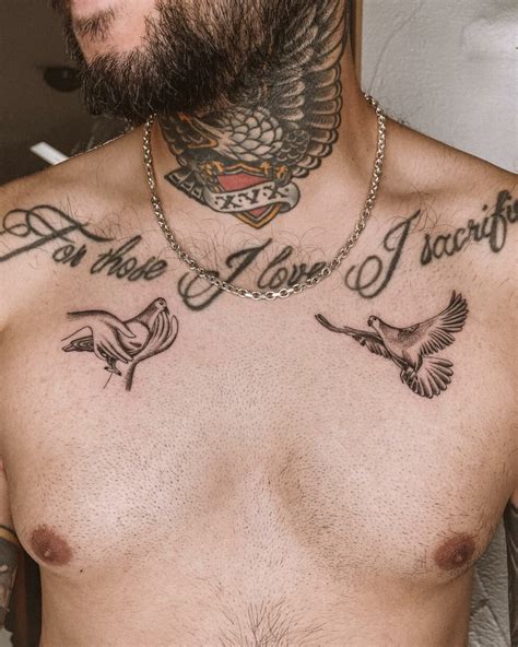 32 Stunning Small Chest Tattoos for Men in 2023