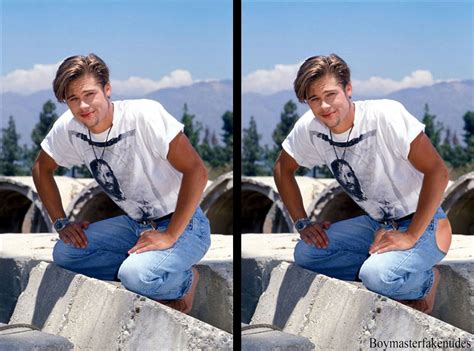 Boymaster Fake Nudes: Blast from the past, a young Brad Pitt cock and ...