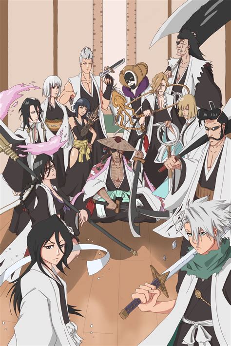 The Gotei 13 - Captains, AJ_Wander | Anime bleach, Bleach manga, Bleach ...