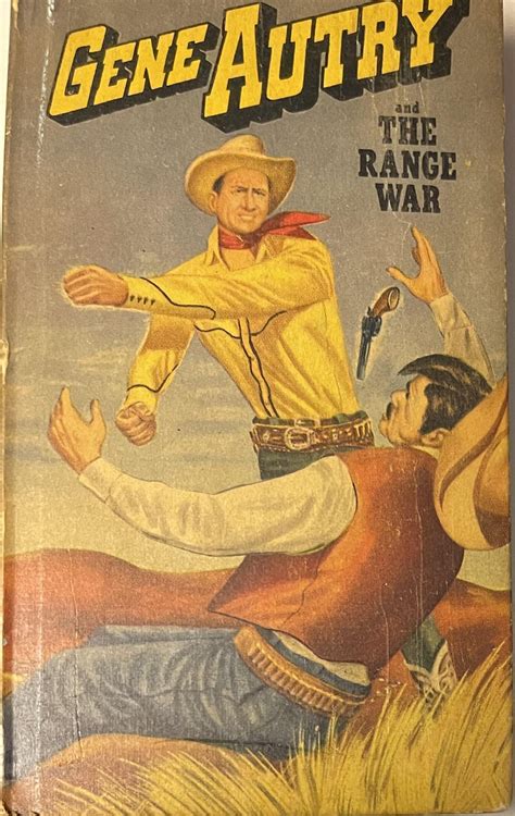 Great fight scene cover on Gene Autry And The Range War (1950 Whitman ...