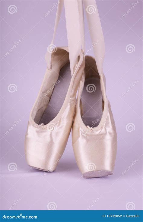 Ballet Pointe Shoes stock photo. Image of ribbons, shoes - 18732052