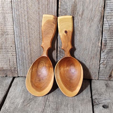 Handmade cherry spoons Camping spoons Hiking wooden spoons | Inspire Uplift