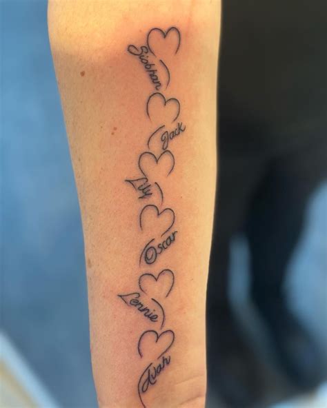 50 Meaningful Grandchildren Tattoo Ideas for Grandparents | Family name ...