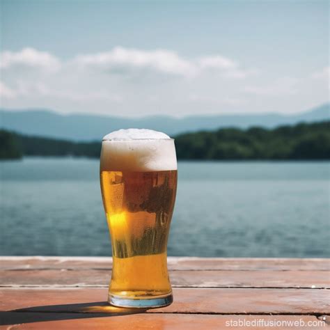Refreshing Ice Cold Beer | Stable Diffusion Online