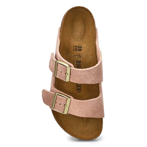 Birkenstock Womens Arizona Birkibuc 2 Strap S | SoftMoc.com