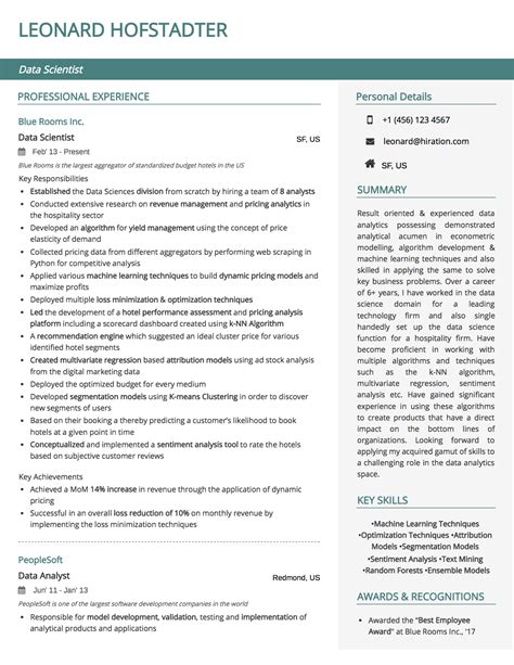 Online Resume Builder by Hiration | 150+ Resume Templates