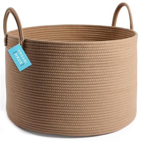 HPZZ Blanket Basket for Living Room 20x13, Extra Large Basket for ...