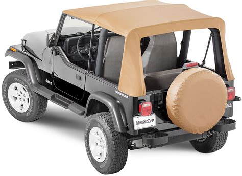 MasterTop Complete Soft Top Kit with Upper Doors for 88-95 Jeep Wrangler YJ | Quadratec