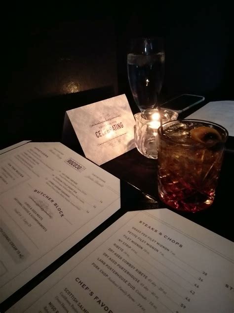 Menu at Rococo Steak steakhouse, Saint Petersburg