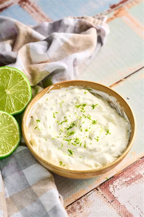 Lime Crema Recipe - Low Carb Spark