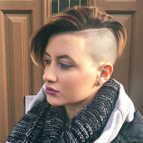Womens Half Shaved Head Hairstyles - Fade Haircut Styles