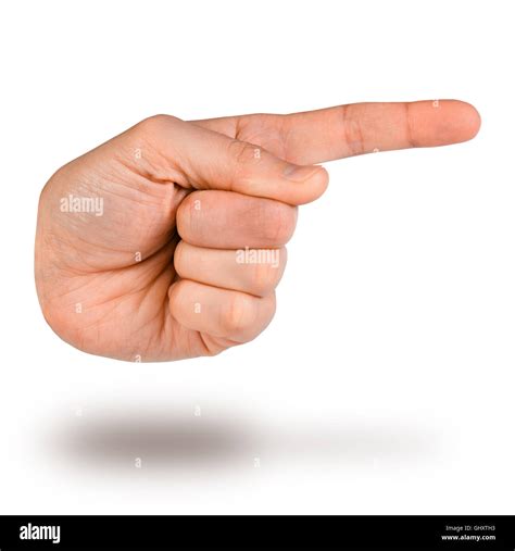 hand pointer. Hands pointing finger icon Stock Photo - Alamy
