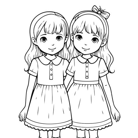 Two Girls Coloring Pages [2025]