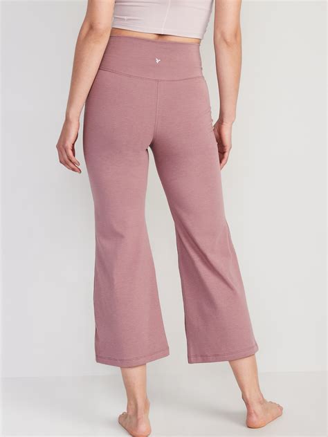 Extra High-Waisted PowerChill Cropped Wide-Leg Yoga Pants for Women ...