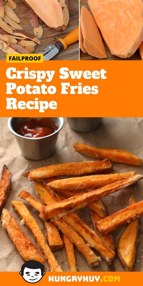 Crispy Sweet Potato Fries Recipe (Deep Fried) - Hungry Huy | Recipe ...