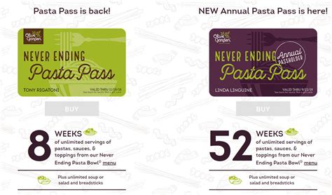 Olive Garden Never Ending Pasta Pass to go on sale Thursday 2 p.m ...