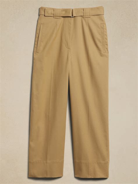 Oceanside Wide-Leg Cropped Pant | Banana Republic