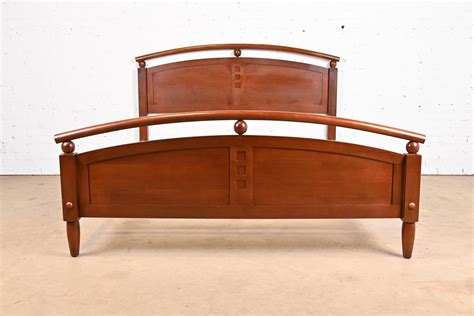 Ethan Allen American Dimensions Modern Cherry Wood Queen Size Bed at ...