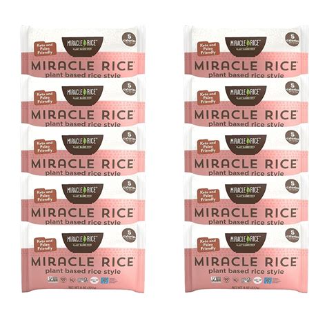 Miracle Noodle Miracle Rice – Arroz Shirataki a base de plantas ceto ...