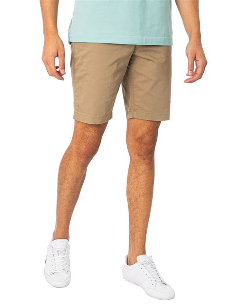 Lacoste Slim Fit Chino Shorts - Biege | Standout