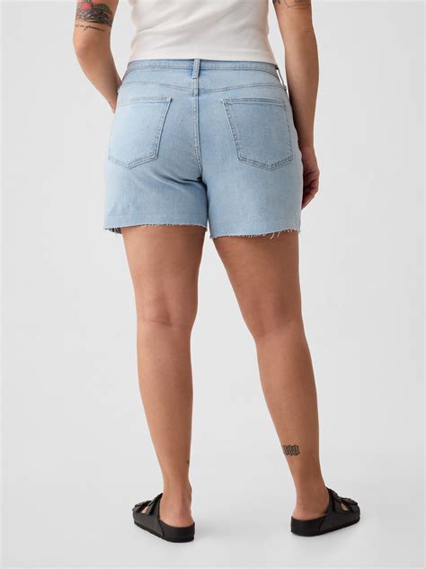 5" Mid Rise Denim Girlfriend Shorts | Gap