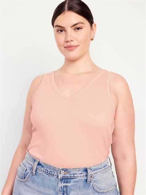 White Tank Top V Neck at Evan North blog