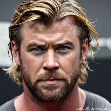 Chris Hemsworth Muscle Ginger Beard | Stable Diffusion Online