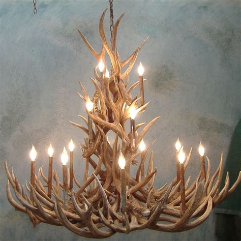 Mule Deer Antler Chandelier at Stephanie Fleming blog