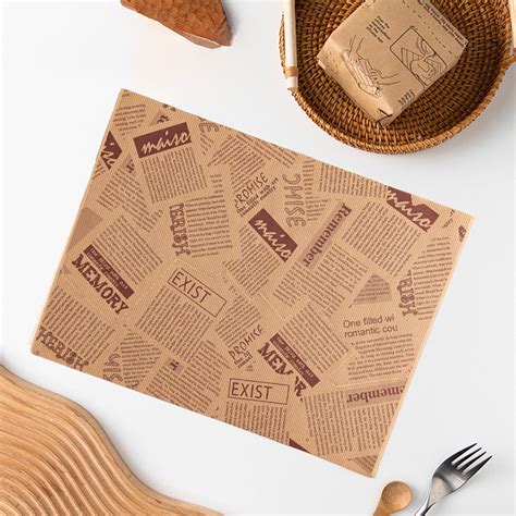 HongHeng 50Pcs Sandwich Wrapping Paper, Deli Paper, Greaseproof & Non ...