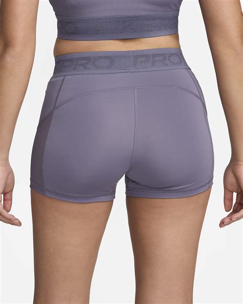 Nike Pro Women's Mid-Rise 3" Mesh-Paneled Shorts. Nike.com